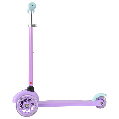 Scooter Triscooter Ultra Ligero Boldcube morado mostrando freno trasero tipo pedal