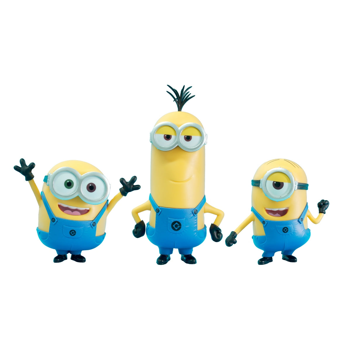 Set de 3 figuras Minions de entre 9 a 13 cm de alto