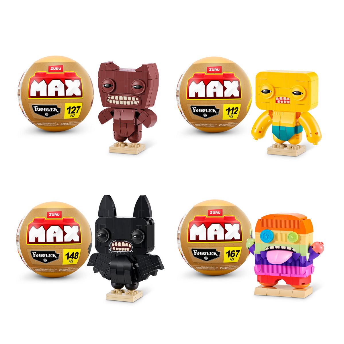 Set bloques Fuggler Max con diferentes modelos y piezas para construir