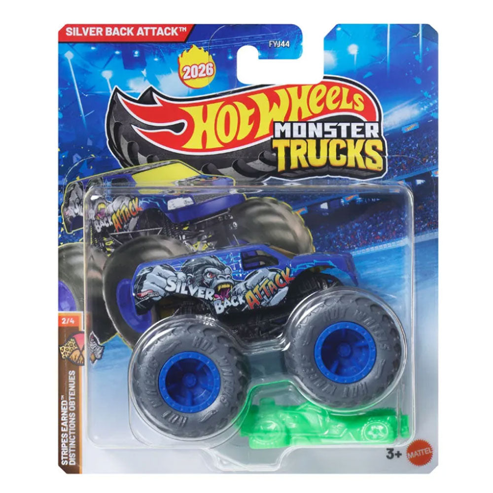 Hot Wheels Monster Truck Escala 1:64 - Silver Back Attack