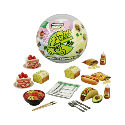Mini World Delivery Cápsula Sorpresa de Comidas Miniatura