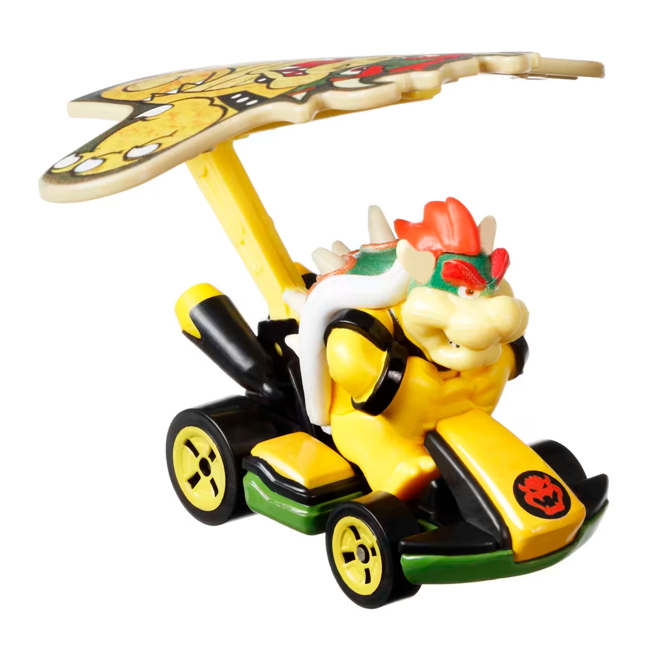 Hot Wheels Mario Kart - Bowser Estándar Kart con Bowser Kite