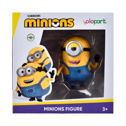 Vista frontal de la figura de acción Stuart de Minions con un ojo