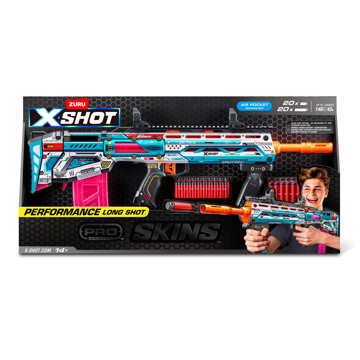 Lanzador Pro Series Sinister con 40 dardos X-Shot | Ansaldo
