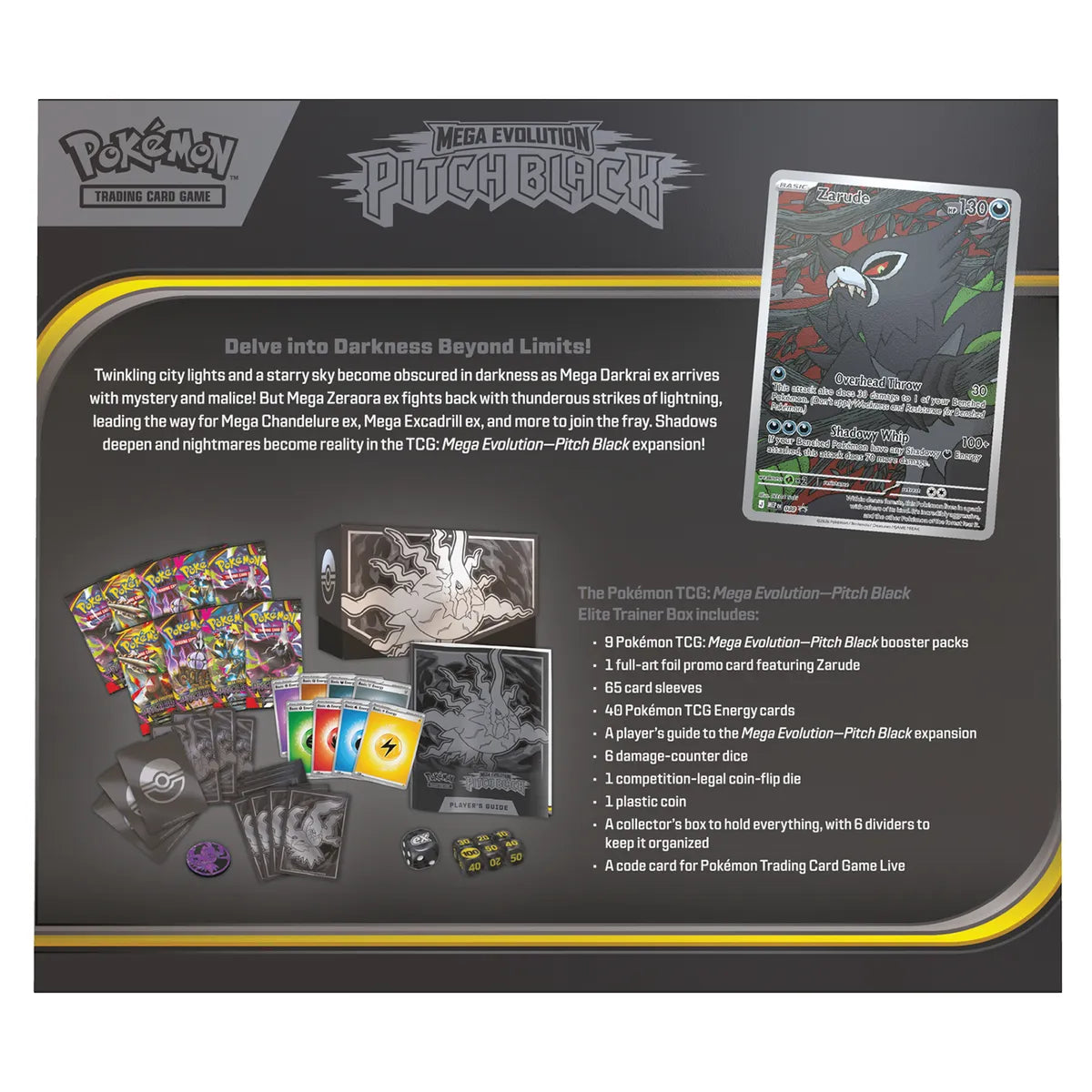 Pokemon Tcg Pitch Black Elite Trainer Box Ing