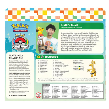 Pokemon Tcg World Championships Deck (2025) Ing - Liao Fu Guan Joltdengo