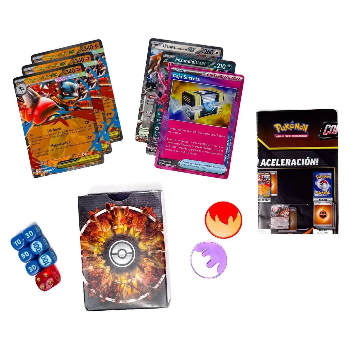 Pokemon Tcg Mega Lucario Ex League Battle Deck Esp