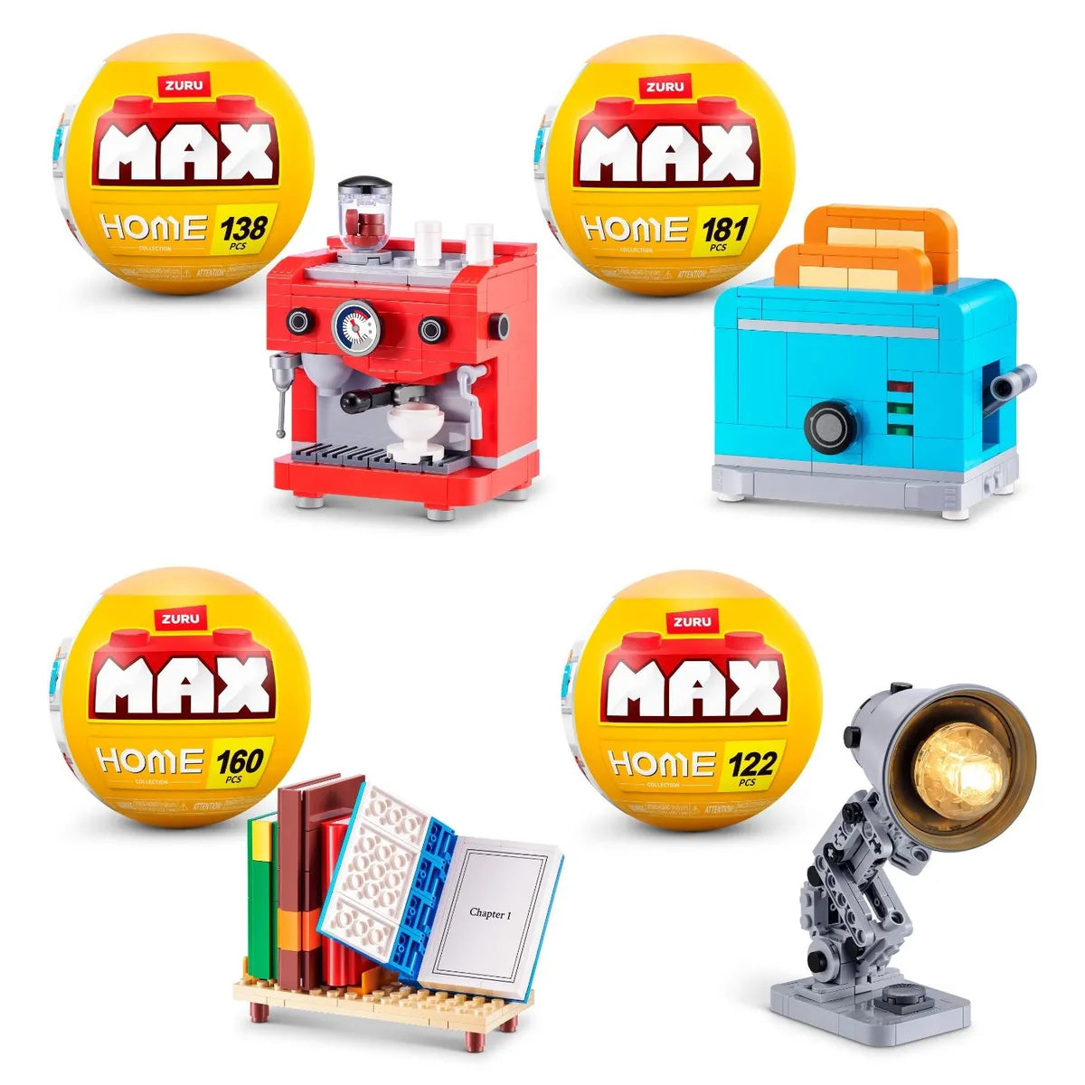 Set Bloques Premium Home Max - Con Diferentes Modelos De Piezas - Cafetera