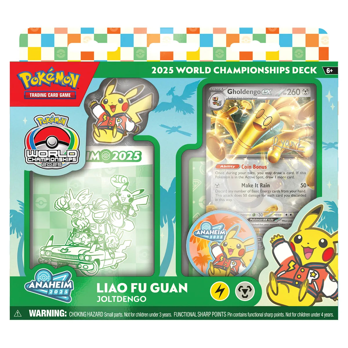 Pokemon Tcg World Championships Deck (2025) Ing - Liao Fu Guan Joltdengo
