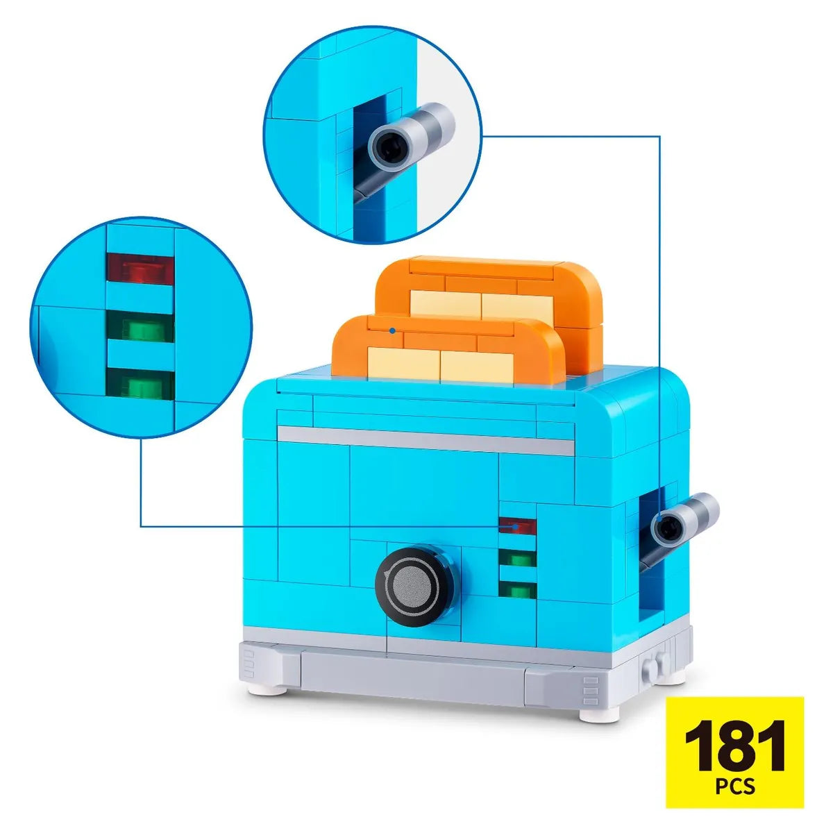 Set Bloques Premium Home Max - Con Diferentes Modelos De Piezas - Tostadora