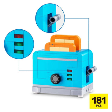 Set Bloques Premium Home Max - Con Diferentes Modelos De Piezas - Tostadora